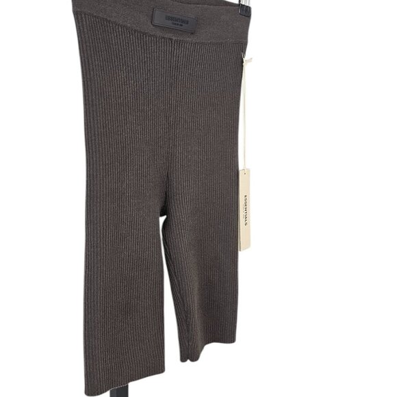 Essentials Fear of God Womens Ribbed Bike Shorts, Cotton Blend, High Rise, Small - Picture 9 of 10
